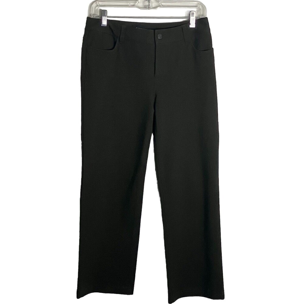 Talbots Wide Leg Stretch Cropped Pants Womens‎ 4 Olive Green Office Casual